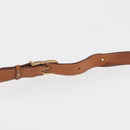 CELINE Macadam Canvas Shoulder Bag PVC Leather Brown Gold Auth 164464-14