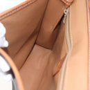 CELINE Macadam Canvas Shoulder Bag PVC Leather Brown Gold Auth 164465-18