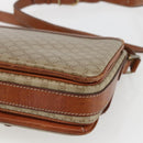 CELINE Macadam Canvas Shoulder Bag PVC Beige Gold Auth 164469-12