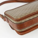 CELINE Macadam Canvas Shoulder Bag PVC Beige Gold Auth 164469-13