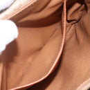 CELINE Macadam Canvas Shoulder Bag PVC Beige Gold Auth 164469-21
