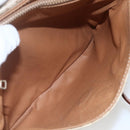 CELINE Macadam Canvas Shoulder Bag PVC Beige Gold Auth 164469-23