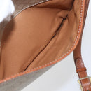 CELINE Macadam Canvas Shoulder Bag PVC Beige Gold Auth 164469-25