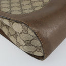 GUCCI GG Supreme Shoulder Bag PVC Beige Gold Auth 164473-11