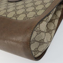 GUCCI GG Supreme Shoulder Bag PVC Beige Gold Auth 164473-12