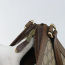 GUCCI GG Supreme Shoulder Bag PVC Beige Gold Auth 164473-17