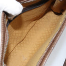 GUCCI GG Supreme Shoulder Bag PVC Beige Gold Auth 164473-18