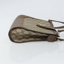 GUCCI GG Supreme Shoulder Bag PVC Beige Gold Auth 164473-4