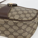 GUCCI GG Supreme Web Sherry Line Bag PVC Beige Gold 89 02 032 Auth 164474-10