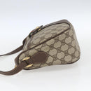 GUCCI GG Supreme Web Sherry Line Bag PVC Beige Gold 89 02 032 Auth 164474-4