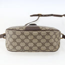 GUCCI GG Supreme Web Sherry Line Bag PVC Beige Gold 89 02 032 Auth 164474-9