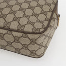 GUCCI GG Supreme Clutch Bag PVC Beige Gold 89 01 044 Auth 164478-10
