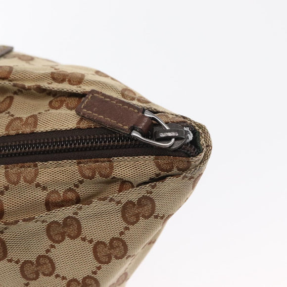 GUCCI GG Canvas Web Sherry Line Hand Bag Beige 131228 Auth 164483