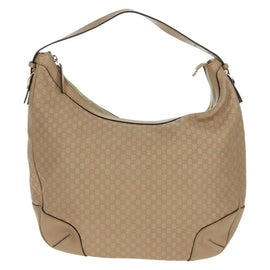 GUCCI Micro GG Canvas Guccissima Bag Leather Beige Gold 309618 Auth 164485V - 0