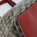 GUCCI GG Crystal Sherry Line Tote Bag Coated Canvas Navy Gold 131231 Auth 164487-15
