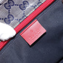 GUCCI GG Crystal Sherry Line Tote Bag Coated Canvas Navy Gold 131231 Auth 164487-19