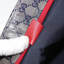 GUCCI GG Crystal Sherry Line Tote Bag Coated Canvas Navy Gold 131231 Auth 164487-12