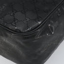 GUCCI GG Implementation Shoulder Bag PVC Black 211107 Auth 164488-15