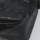 GUCCI GG Implementation Shoulder Bag PVC Black 211107 Auth 164488-16