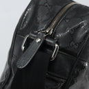 GUCCI GG Implementation Shoulder Bag PVC Black 211107 Auth 164488-9