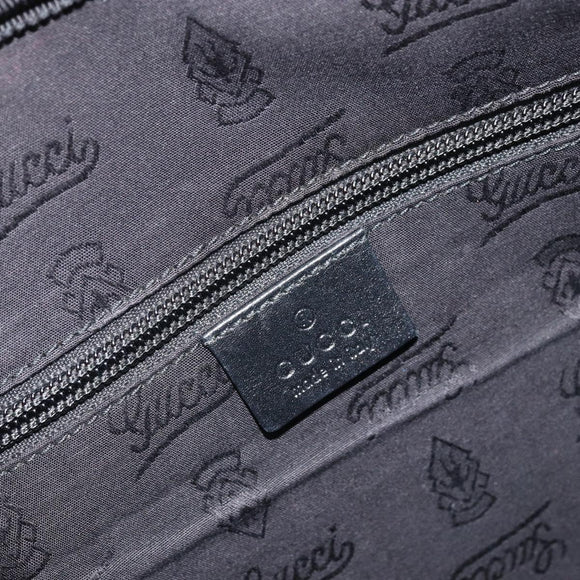 GUCCI GG Implementation Shoulder Bag PVC Black 211107 Auth 164488