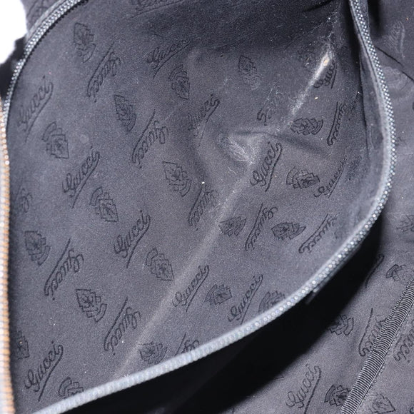 GUCCI GG Implementation Shoulder Bag PVC Black 211107 Auth 164488