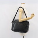 GUCCI GG Implementation Shoulder Bag PVC Black 211107 Auth 164488-25