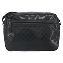 GUCCI GG Implementation Shoulder Bag PVC Black 211107 Auth 164488-13