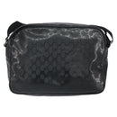 GUCCI GG Implementation Shoulder Bag PVC Black 211107 Auth 164488-2