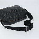 GUCCI GG Implementation Shoulder Bag PVC Black 211107 Auth 164488-7