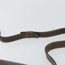 GUCCI Shoulder Bag Leather Brown Gold Auth 164489-8