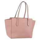 GUCCI Tote Bag Leather Pink Gold 354408 Auth 164490-1