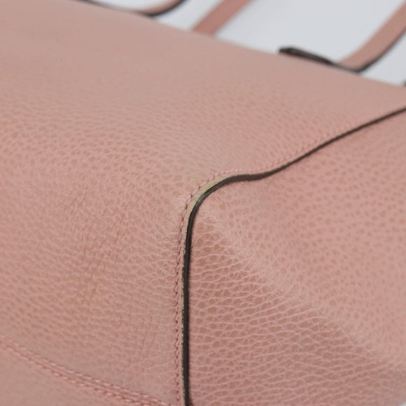 GUCCI Tote Bag Leather Pink Gold 354408 Auth 164490