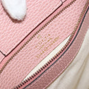 GUCCI Tote Bag Leather Pink Gold 354408 Auth 164490-20