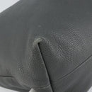 GUCCI Tote Bag Leather Outlet Gray Silver 354665 Auth 164491-14