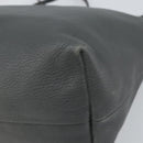GUCCI Tote Bag Leather Outlet Gray Silver 354665 Auth 164491-15