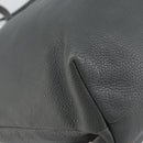 GUCCI Tote Bag Leather Outlet Gray Silver 354665 Auth 164491-16