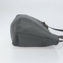 GUCCI Tote Bag Leather Outlet Gray Silver 354665 Auth 164491-3