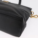 GUCCI Shoulder Bag Leather Black Gold 630595 Auth 164492-16