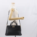 GUCCI Shoulder Bag Leather Black Gold 630595 Auth 164492-27