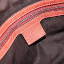 GUCCI Bamboo Tote Bag Leather Pink Silver 232947 Auth 164494-15