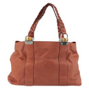 GUCCI Bamboo Tote Bag Leather Pink Silver 232947 Auth 164494-2