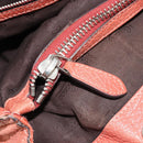 GUCCI Bamboo Tote Bag Leather Pink Silver 232947 Auth 164494-22