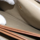 Christian Dior Honeycomb Canvas Shoulder Bag Beige Gold Auth 164498-21