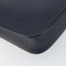 Christian Dior Honeycomb Canvas Shoulder Bag PVC Navy Gold Auth 164499-12