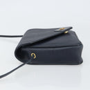 Christian Dior Honeycomb Canvas Shoulder Bag PVC Navy Gold Auth 164499-5