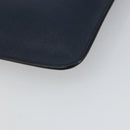 FENDI monster Clutch Bag Leather Blue Black Auth 164500-10