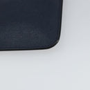 FENDI monster Clutch Bag Leather Blue Black Auth 164500-11