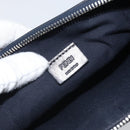 FENDI monster Clutch Bag Leather Blue Black Auth 164500-14