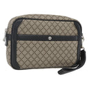 GUCCI Diamante Clutch Bag PVC Leather Beige 267921 Auth 164504-1